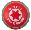 Jonnesway D71T10 Отвертка стержневая TORX® ANTI-SLIP GRIP, T10х80 D71T10