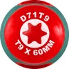 Jonnesway D71T9 Отвертка стержневая TORX® ANTI-SLIP GRIP, T9x60 D71T9