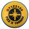 Jonnesway D71Z2100 Отвертка стержневая POZIDRIV® ANTI-SLIP GRIP, PZ2x100 D71Z2100