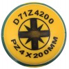  D71Z4200 Отвертка стержневая POZIDRIV® ANTI-SLIP GRIP, PZ4x200 D71Z4200