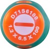Jonnesway D71S6100 Отвертка стержневая шлицевая ANTI-SLIP GRIP, SL6.5х100 мм D71S6100