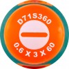 Jonnesway D71S360 Отвертка стержневая шлицевая ANTI-SLIP GRIP, SL3.0х60 мм D71S360