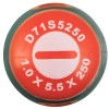  D71S5250 Отвертка стержневая шлицевая ANTI-SLIP GRIP, SL5.5х250 мм D71S5250