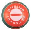 D71S5300 Отвертка стержневая шлицевая ANTI-SLIP GRIP, SL5.5х300 мм D71S5300