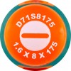  D71S8175 Отвертка стержневая шлицевая ANTI-SLIP GRIP, SL8.0х175 мм D71S8175