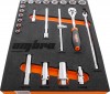 Ombra OMT23STE Набор головок торцевых 3/8" DR 8-22 мм с аксессуарами в EVA ложементе 280х375 мм, 23 предмета OMT23STE