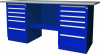Ombra OWB2-66 Верстак с двумя тумбами, тумбы по 6 ящиков, 1900х686х820 мм OWB2-66