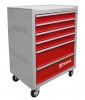 Thorvik TT6GR-R Тележка инструментальная 6-ти полочная (серая с красными ящиками) TT6GR-R