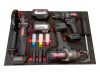 Thorvik S03AD43CIT318STER Набор аккумуляторного инструмента с ударными головками 1/2"DR в EVA ложементе 560х375 мм, 8 предметов S03AD43CIT318STER