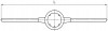  DH3011 Вороток-держатель для плашек круглых ручных Ф30x11 мм DH3011