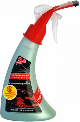  WAM 1110006 Очиститель для стеклянных поверхностей WASHER "Всесезонный", 350 мл WAM 1110006