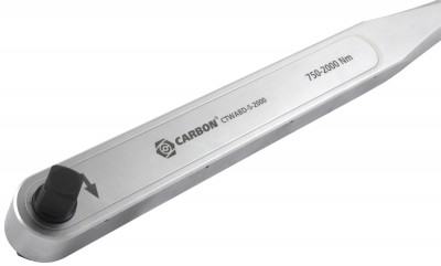 Carbon CTWABD-5-2000 Ключ динамометрический алюминиевый со сквозным приводом, 1"DR, 750-2000 Нм, погрешность пр.+/-3% CTWABD-5-2000