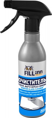 FILL inn FL049 Очиститель стекол, фар и зеркал зимний (спрей), 400 мл FL049