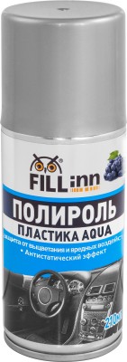  FL144 Полироль пластика AQUA (пенный, глянцевый) виноград, 210 мл (аэрозоль) FL144