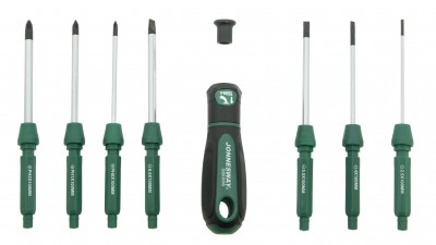 Jonnesway DB0309S Отвертка со сменными стержнями в наборе, 9 предметов DB0309S