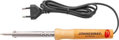 Jonnesway MZ0001A Паяльник электрический с деревянной рукояткой, паяльный стержень 6 мм, 60W, 220V-240V, T=400 C MZ0001A