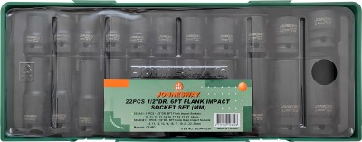 Jonnesway S03A4122SP Набор головок ударных 1/2"DR в ложементе, 10-24 мм, 22 предмета S03A4122SP
