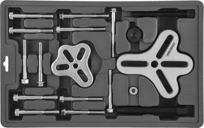 Jonnesway AE310051 Съемник многофункциональный с болтовыми захватами в наборе, диапазон захватов 30-120 мм AE310051