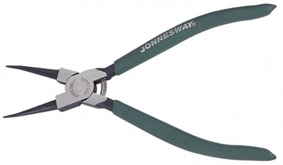 Jonnesway AG010002 Щипцы прямые для стопорных колец с ПВХ рукоятками, сжим, 180 мм, 19-60 мм AG010002