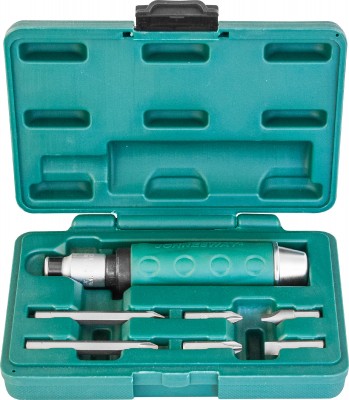 Jonnesway AG010055A Ударная отвертка с битами SL 8,10мм PH# 2,3  36мм и PH# 2,3  80мм, 7 предметов AG010055A