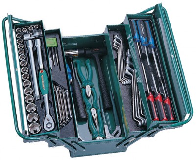 Jonnesway C-3DH203 Набор инструмента универсальный 1/2"DR в ящике, 66 предметов C-3DH203