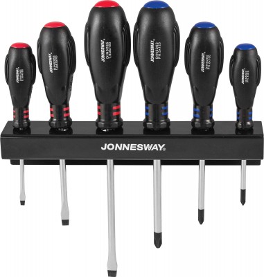 Jonnesway D03PR06S Набор отверток стержневых HERCULES, 6 предметов D03PR06S