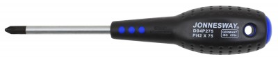 Jonnesway D04P275 Отвертка стержневая крестовая FULL STAR, PH2х75 мм D04P275