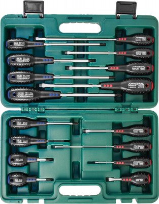 Jonnesway D04PP16S Набор отверток стержневых FULL STAR, 16 предметов D04PP16S