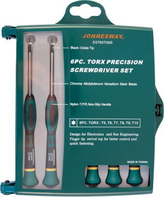  D3765T06S Набор отверток для точной механики TORX®, 65 мм, 6 предметов D3765T06S