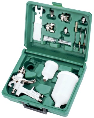 Jonnesway JA-6111K Набор пистолет покрасочный "Краскопульт" JA-6111 с аксессуарами, 15 предметов JA-6111K