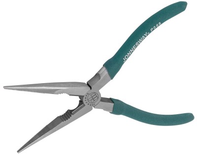 Jonnesway P068 Длинногубцы прямые, многофункциональные, с ПВХ рукоятками, 200 мм P068