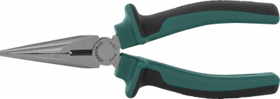 Jonnesway P1116 Длинногубцы прямые с двухкомпонентными рукоятками, 160 мм P1116