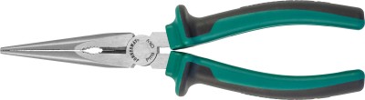 Jonnesway P1118 Длинногубцы прямые с двухкомпонентными рукоятками, 200 мм P1118