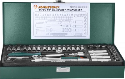 Jonnesway S04H2141S Набор головок торцевых 1/4"DR, 4-13 мм, 41 предмет S04H2141S
