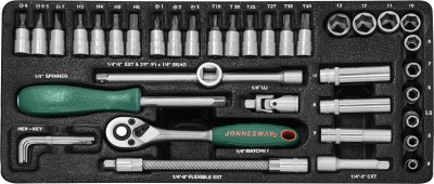 Jonnesway S04H2141S Набор головок торцевых 1/4"DR, 4-13 мм, 41 предмет S04H2141S