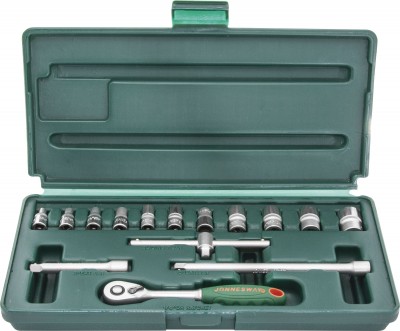 Jonnesway S04H2715S Набор головок торцевых 1/4"DR, 4-14 мм, 15 предметов S04H2715S