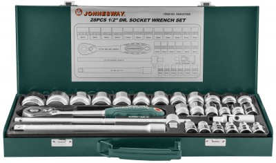 Jonnesway S04H4728S Набор головок торцевых 1/2"DR, 8-34 мм, 28 предметов S04H4728S