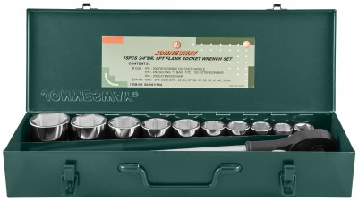 Jonnesway S04H6315SA (S04H6115SA) Набор головок торцевых 3/4"DR, 22-50 мм, 15 предметов S04H6315SA