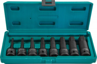 Jonnesway S05A408S Набор насадок торцевых ударных 1/2"DR шестигранных, H5-H19, 8 предметов S05A408S