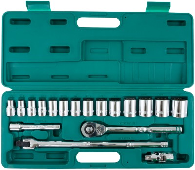 Jonnesway S05H4219S Набор головок торцевых дюймовых 1/2"DR, SAE 3/8"--1-1/4", 19 предметов S05H4219S