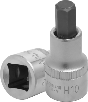 Jonnesway S09H410 Насадка торцевая 1/2"DR с вставкой-битой шестигранной, H10, 55 мм S09H410