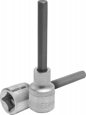 Jonnesway S09H4308 Насадка торцевая 1/2"DR с вставкой-битой шестигранной, H8, 100 мм S09H4308