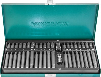 Jonnesway S29H4142SM Набор вставок-бит 10 мм DR с переходниками, 42 предмета S29H4142SM