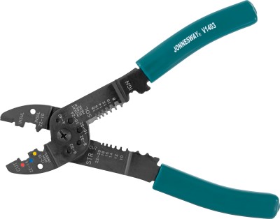 Jonnesway V1403 Клещи многофункциональные для снятия изоляции и обжима наконечников, 220 мм V1403
