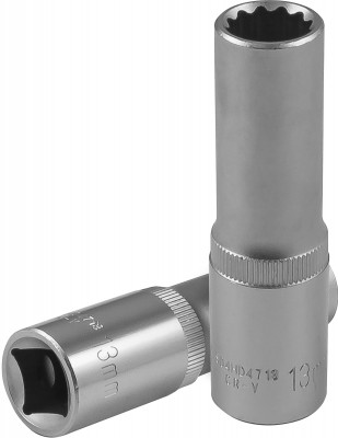 Jonnesway S04HD4713 Головка торцевая глубокая 12-гранная 1/2"DR, 13 мм S04HD4713