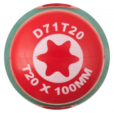  D71T20 Отвертка стержневая TORX® ANTI-SLIP GRIP, T20х100 D71T20