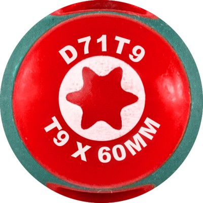 Jonnesway D71T9 Отвертка стержневая TORX® ANTI-SLIP GRIP, T9x60 D71T9