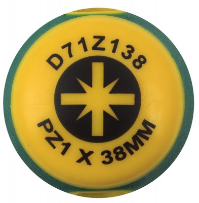  D71Z138 Отвертка стержневая POZIDRIV® ANTI-SLIP GRIP, PZ1x38 D71Z138