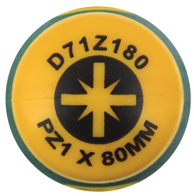 Jonnesway D71Z180 Отвертка стержневая POZIDRIV® ANTI-SLIP GRIP, PZ1x80 D71Z180