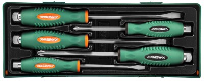 Jonnesway D70105SC Набор отверток стержневых ударных, силовых под ключ, в ложементе, 5 предметов D70105SC